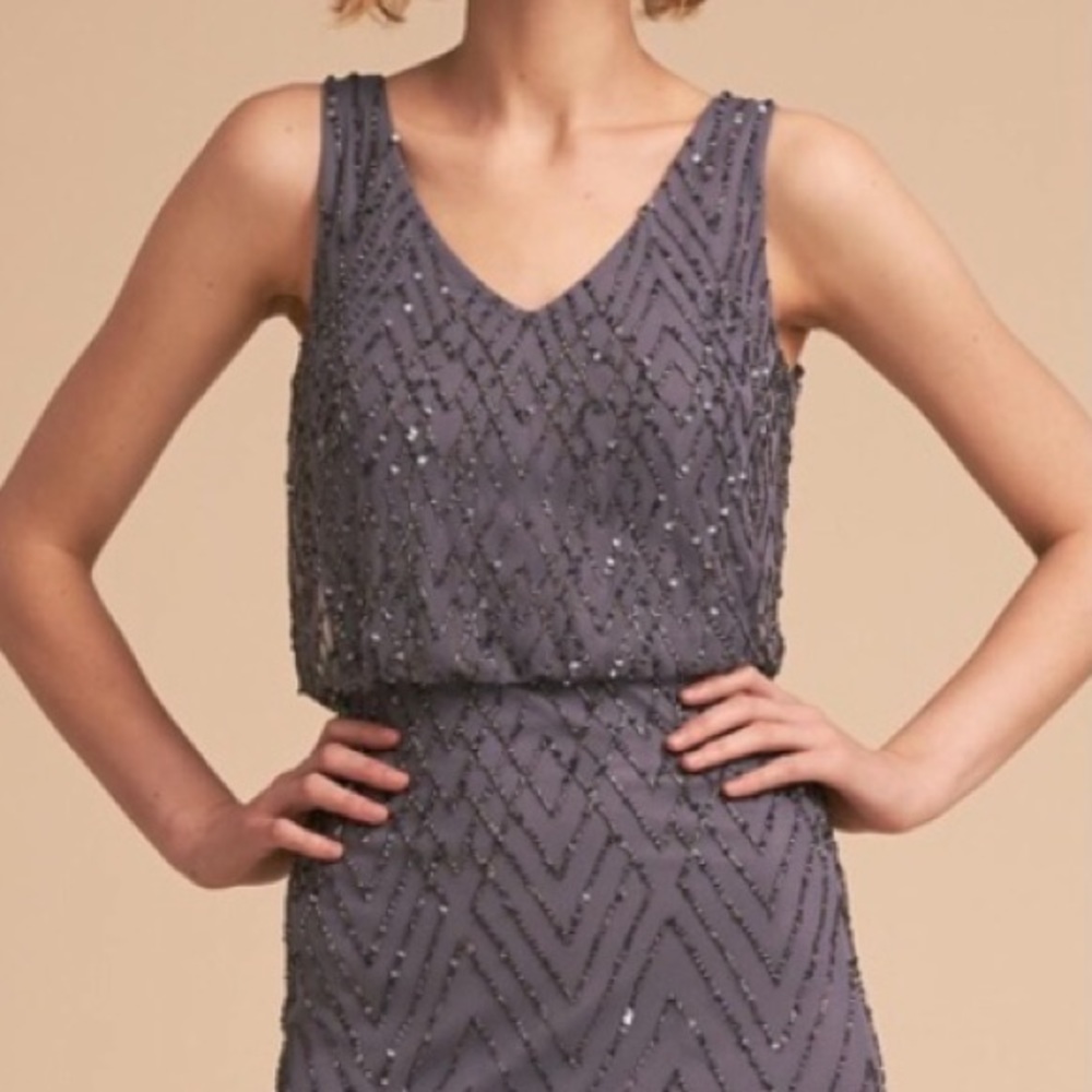 Bhldn Bridesmaid Dress - Blaise in Grey